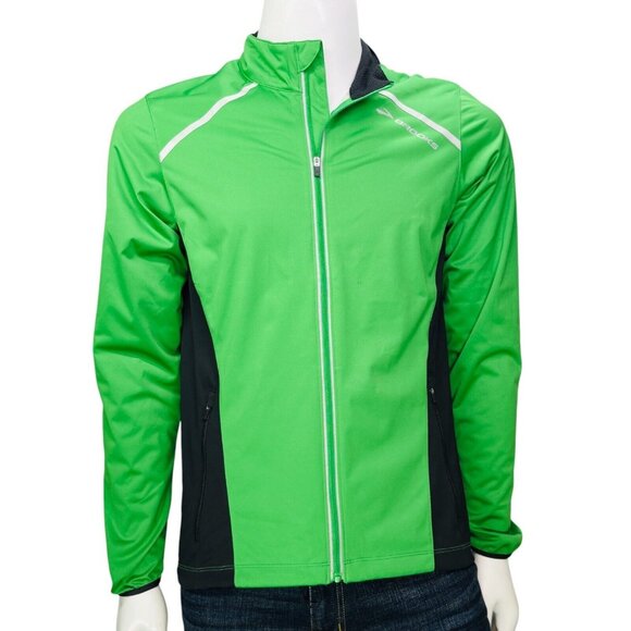 Brooks Running Mens NightLife Infiniti Jacket Green Shelter Technology Size S - Picture 2 of 15